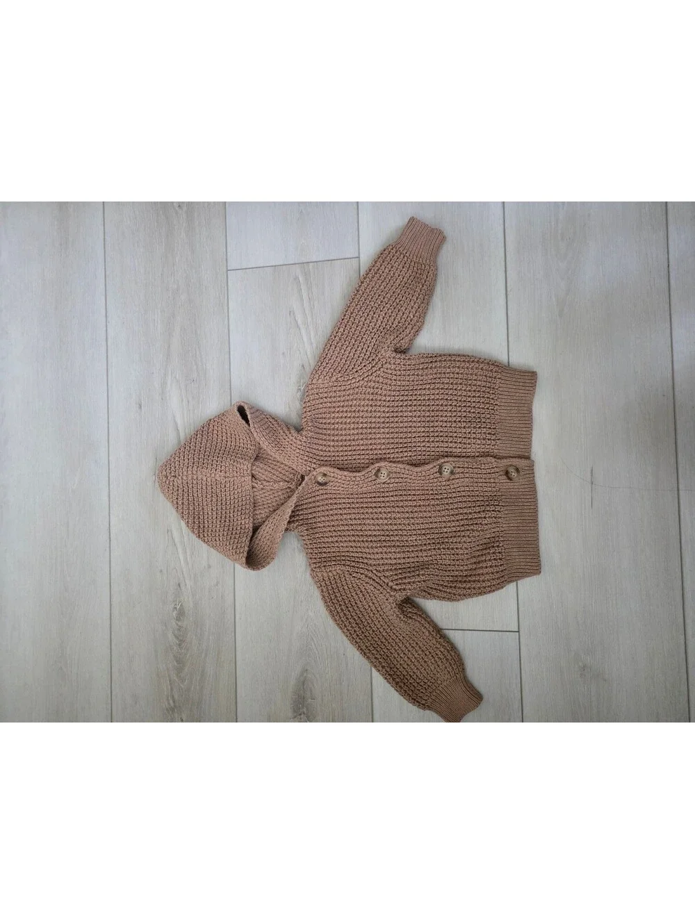 Baby Old Navy hooded knit sweater size 12-18 m